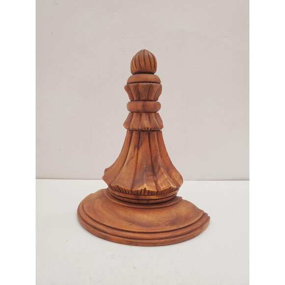 Rustic Floating Half Round Shelf - Semi Circle Wall Mounted - Solid Pine Wooden - Picture 9 of 10